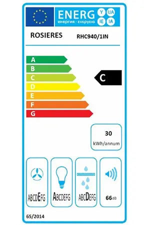 Hotte casquette Rosieres RHC940/1IN