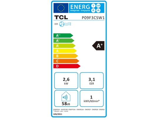 Climatiseur mobile TCL  P09F3CSW1