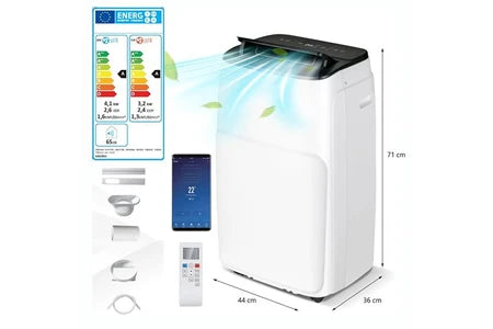 Climatiseur mobile Portable  Giantex 4 en 1 Contrôlé sur APP Intelligente 14000BTU