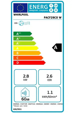 Climatiseur mobile Whirlpool PACF29COW