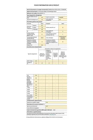 Cave de service Thomson MILLESIME BI 7