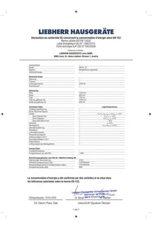 Cave de vieillissement Liebherr WK 161