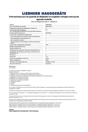 Congélateur armoire Liebherr GKN 230