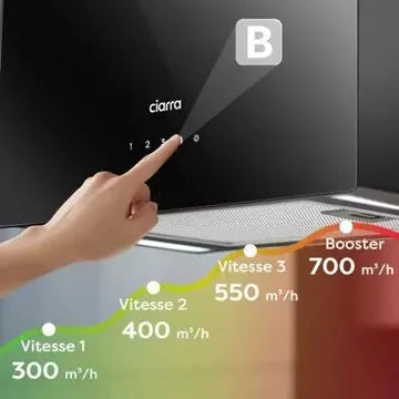 Hotte décorative îlot CIARRA CD4850B