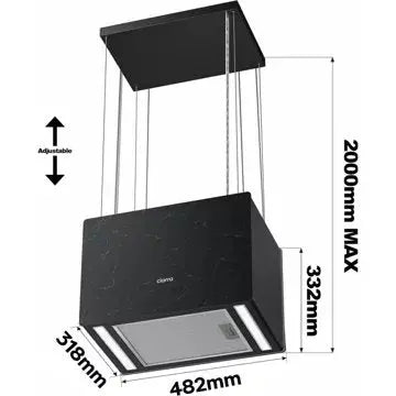 Hotte décorative îlot CIARRA CD4850GB