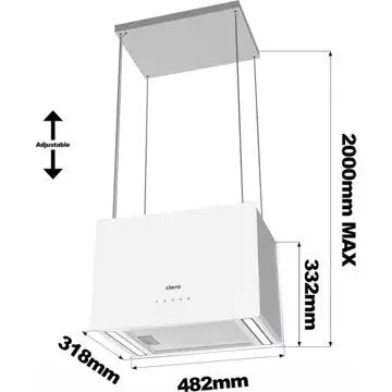 Hotte décorative îlot CIARRA CD4850S