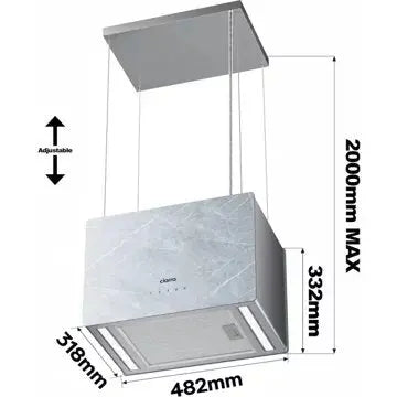 Hotte décorative îlot CIARRA CD4850W