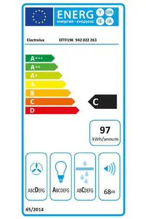 Hotte décorative murale Electrolux EFTF19K