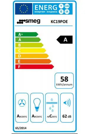 Hotte décorative murale Smeg KC19POE