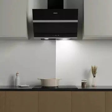 Hotte décorative murale inclinée CIARRA 736NBK60