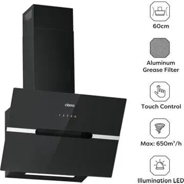 Hotte décorative murale inclinée CIARRA	CD6736FB