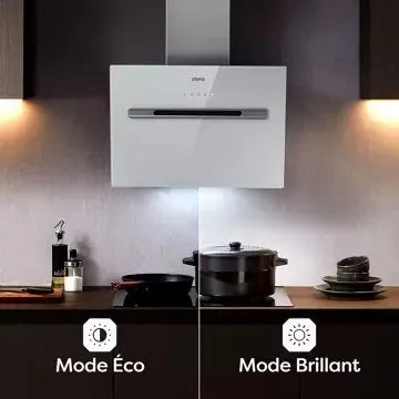 Hotte décorative murale inclinée CIARRA CD6736GS