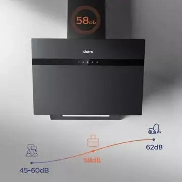 Hotte décorative murale inclinée CIARRA CD6736HG