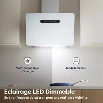 Hotte décorative murale inclinée CIARRA	CD6736KW