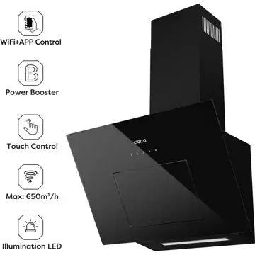 Hotte décorative murale inclinée							CIARRA				CD6736MB