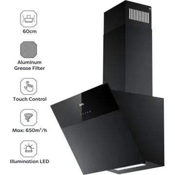 Hotte décorative murale inclinée CIARRA VMCF6736H