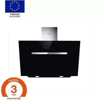 Hotte décorative murale inclinée ESSENTIELB	 EHDD 914n