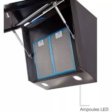 Hotte décorative murale inclinée ESSENTIELB	 EHDD 914n