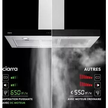Hotte décorative murale CIARRA CBCS9102