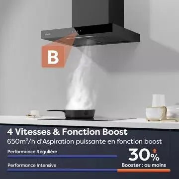 Hotte décorative murale CIARRA CD6102B