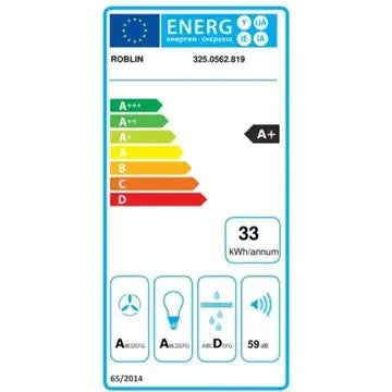 Hotte plafond ROBLIN HIGH CONFIDENCE PLUS 1200 VERRE BL