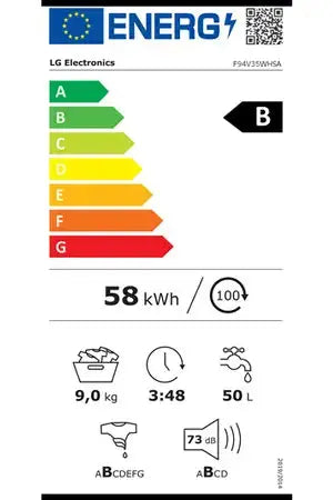 Lave-linge hublot Lg F94V35WHSA