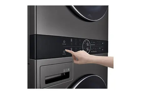 Lave-linge séchant LG F761TOWERB WASHTOWER