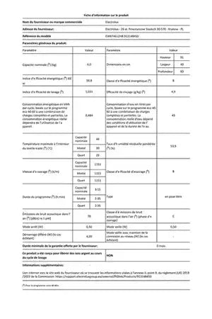 Lave-linge top Electrolux EW6T4612HB
