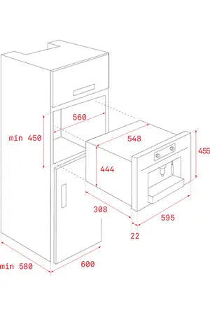 Machine à café encastrable Teka CLC 835 MC