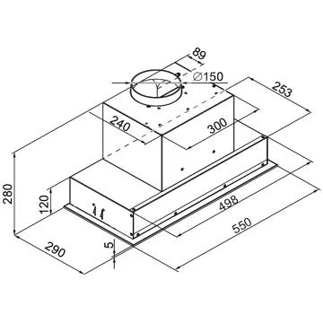 Hotte encastrable 							DE DIETRICH				DHG2684B MotionControl