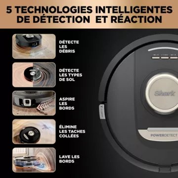 Robot Aspirateur Laveur							SHARK				PowerDetect RV2800ZEEU