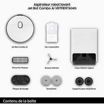 Robot Aspirateur Laveur							SAMSUNG 				Jet Bot Combo AI VR7MD97A14G