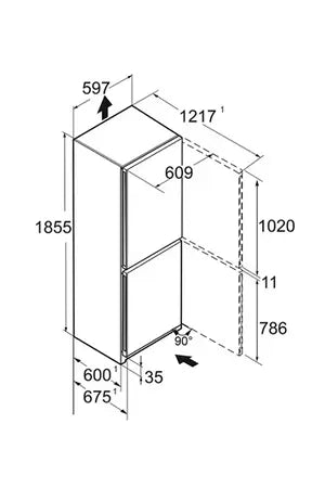 Refrigerateur congelateur en bas Liebherr KGNSFD52Z03-20