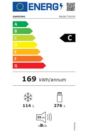 Refrigerateur congelateur en bas Samsung RB38C776CS9