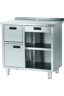 Stalgast Table pour Machine à Café - - - Inox 1000x700x1000mm